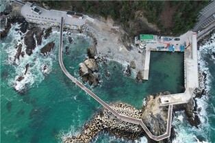 강릉 정동항∼심곡항 바다부채길 연결…"해안단구 절경"