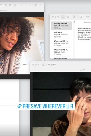 BTS 뷔, 美 싱어송라이터 우미 신곡 피처링