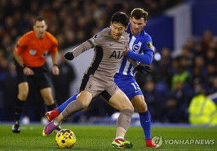 손흥민, 빛바랜 5호 도움…토트넘, 브라이턴에 져 3연승 마감