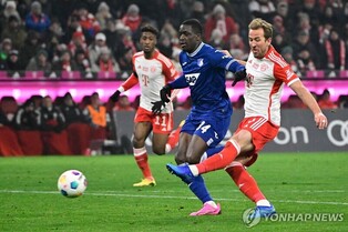 뮌헨 케인, 분데스리가 22호 골 폭발…호펜하임에 3-0 승리