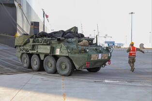 U.S. armored Army unit arrives in S. Korea as new rotational force