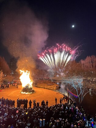 둥근달 아래 달집 태우며 소원을…서울 곳곳 대보름 행사