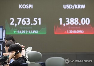 (LEAD) Seoul shares fall over 1 pct as chip stocks slip