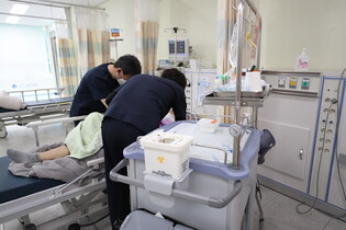 Medical staff at work