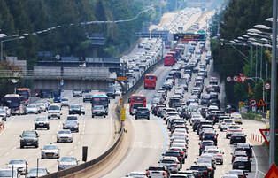 Holiday traffic jam