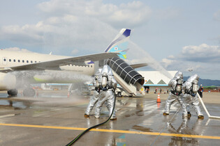 Airport accident simulation training