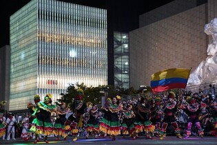 Street parade for dance festival in Cheonan
