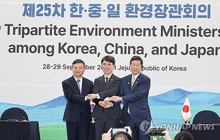 S. Korea, China, Japan vow joint efforts for completing int'l plastic reduction pact
