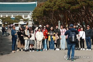 청와대 외국인 관람객 수 누적 60만 넘어