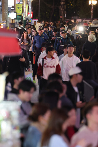 Police patrol on weekend before Halloween