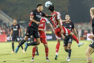 '정우영 65분' 우니온 베를린, 프랑크푸르트와 1-1 무승부