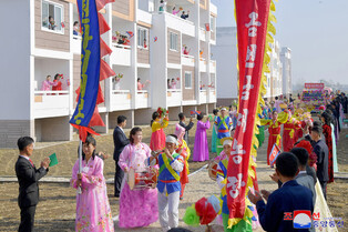 New houses in Pyongyang
