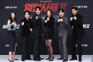 Photos from press conference of 'The Fiery Priest 2'