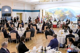 Russian Embassy in N. Korea hosts reception on ratification of mutual defense treaty