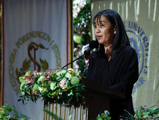Han Kan at Nobel banquet