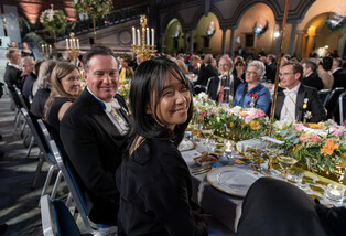 Han Kan at Nobel banquet
