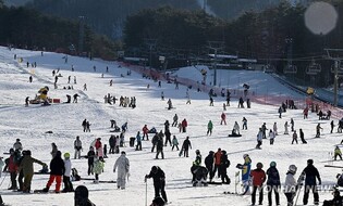 강원 스키장 겨울시즌 본격 돌입…1만명 넘게 찾아 '은빛 질주'
