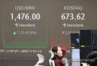 (2nd LD) Korean won further dips to lowest level in nearly 16 yrs amid deepening political chaos