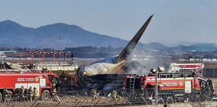 Plane crashes at Muan airport