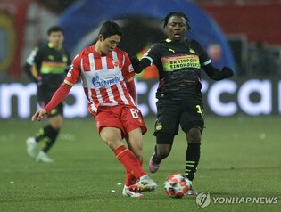 '설영우 71분' 즈베즈다, 에인트호번에 2-3 석패…UCL 16강 불발