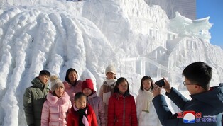N. Korean ice sculpture festival