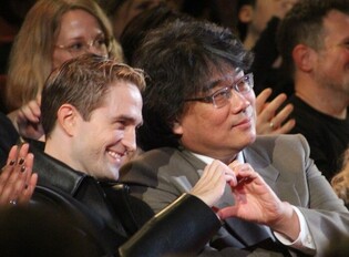 Director Bong with Robert Pattinson