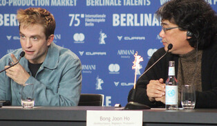 Director Bong with Robert Pattinson