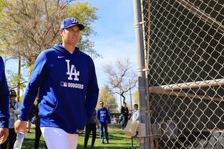 Shohei Ohtani at MLB spring training