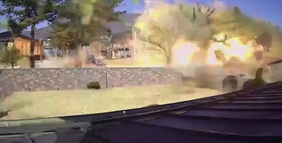 Scene of accidental fighter jet bombing