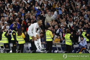 '음바페 멀티골' 레알 마드리드, 레가네스 3-2 격파…선두 추격