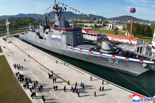 N. Korea's damaged warship launched
