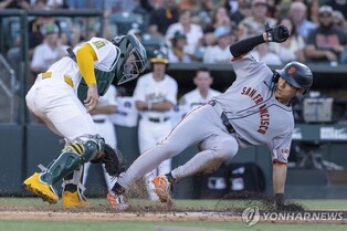 샌프란시스코 이정후, 애슬레틱스 상대 5타수 1안타