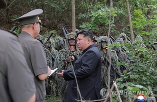 N. Korea's Kim inspects sniper, special forces units at training base