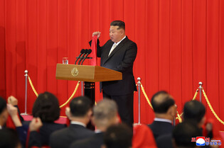 N.K. leader attends national founding day ceremony