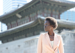 South Sudan-born model Abuk Aman