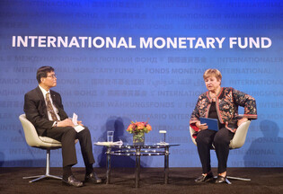 S. Korean central banker meets IMF chief