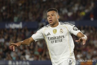 레알 마드리드, 라리가 개막 6연승…음바페 '리그 6·7호골'