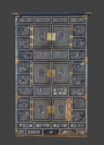 Lacquered mother-of-pearl cabinet gifted by King Gojong to American missionary designated national folk heritage