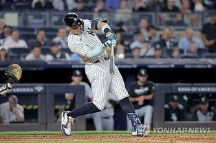 양키스 저지, 개인 4번째 50홈런 돌파…역대 4번째 대기록