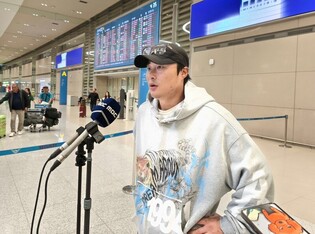 미국프로야구 김하성 귀국 "어깨는 거의 회복…WBC 준비 최선"