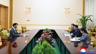 Chief of World Federation of Democratic Youth in Pyongyang
