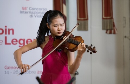 15-yr-old S. Korean violinist ranks No. 3 at Paganini competition