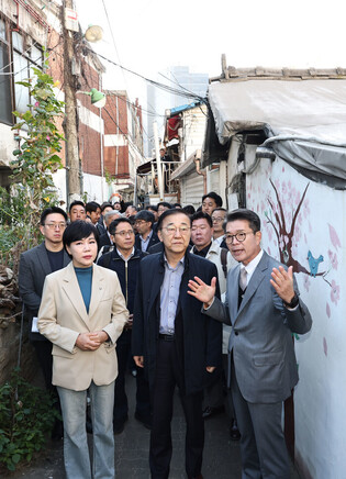 Land minister inspects reconstruction area