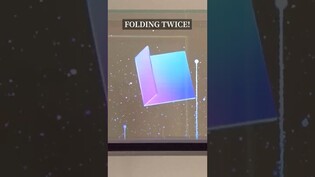 Samsung's upcoming foldable phone— folding twice