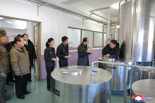 N.K. leader inspects regional factories ahead of official opening
