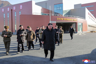 N.K. leader inspects regional factories ahead of official opening