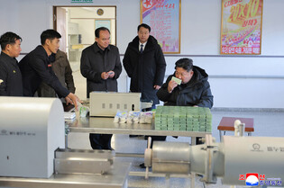 N.K. leader inspects regional factories ahead of official opening