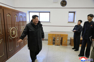 N.K. leader inspects regional factories ahead of official opening