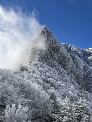Snow-capped Mount Halla
