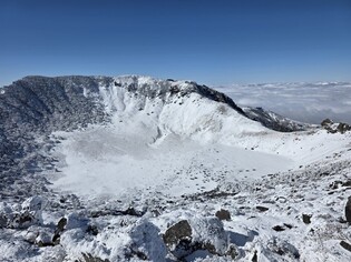 Snow-capped Mount Halla